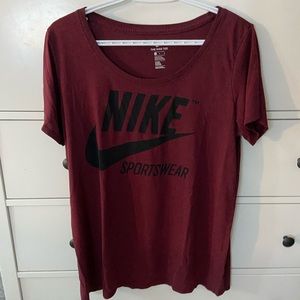 Red Nike t-shirt